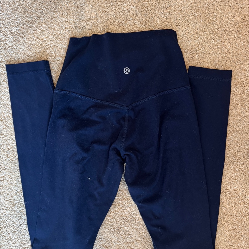 Lululemon Navy Blue Size 4 High-Waisted Leggings